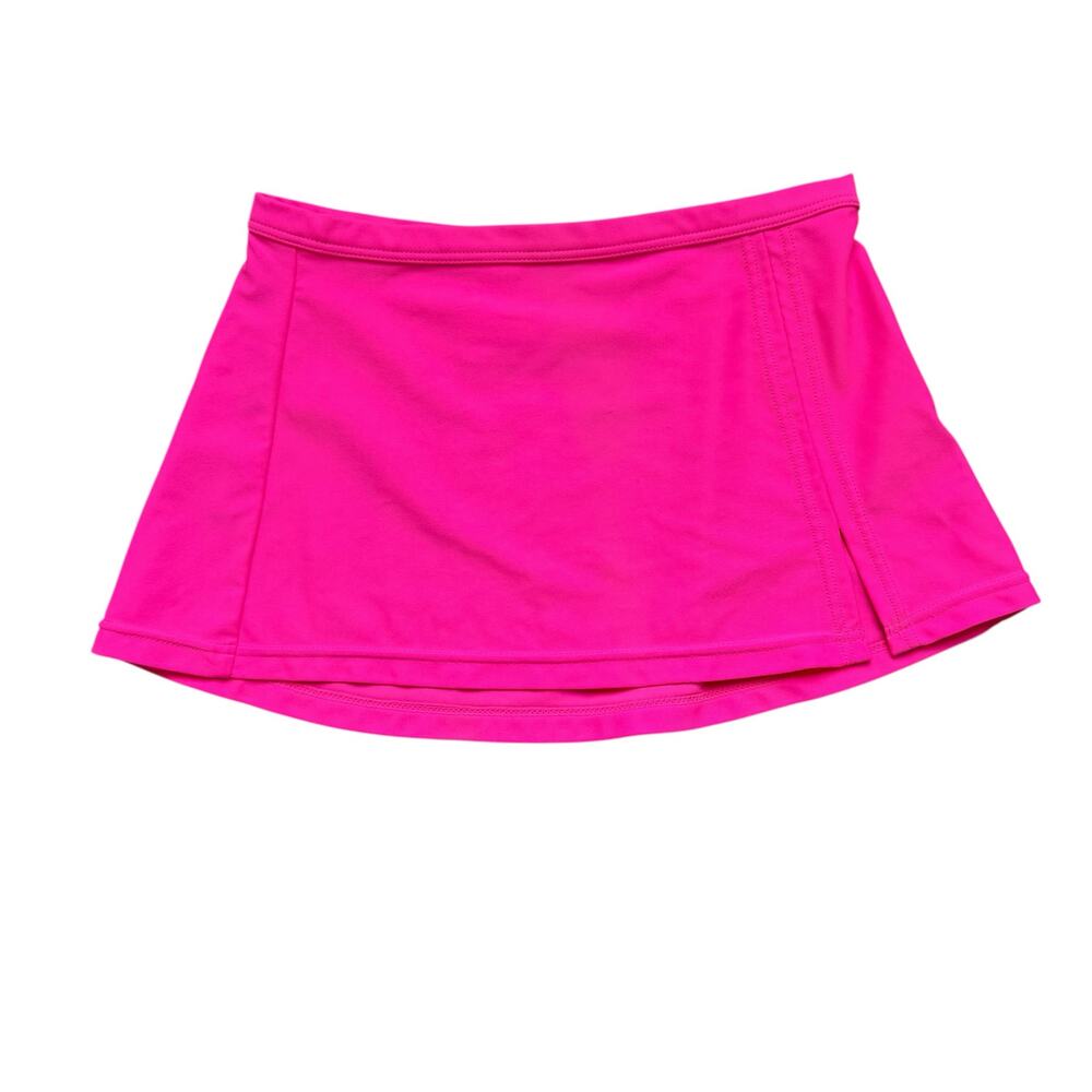 Girls S 6-6X Xhilaration Hot Pink Swim Coverup Skirt Slit